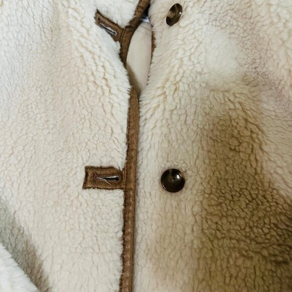 NWT Old Navy Oversized Sherpa Aviator Jacket - Picture 4 of 9